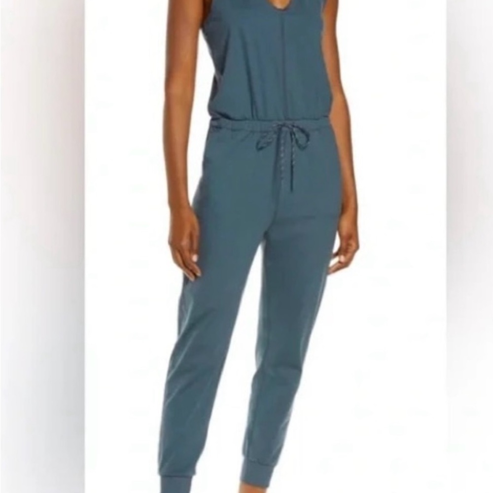Zella Blue Slate Sleeveless Jumpsuit